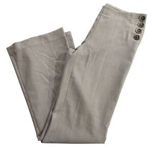 Elevenses side 2 dress pants The Brighton wide leg gray button side